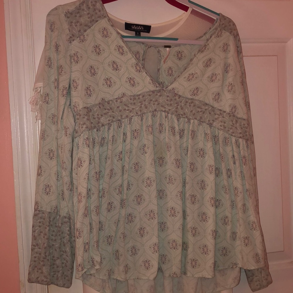 Free people long sleeve shirt